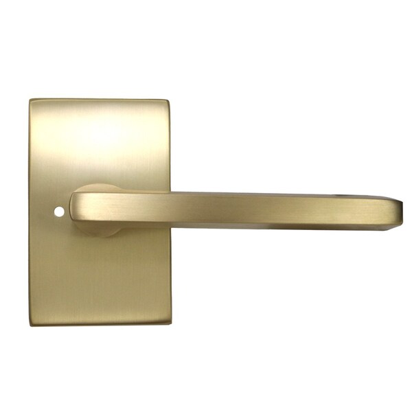 Emtek Helios Lever Right Hand 2-3/8 in Backset w/Radius Latch Strike Privacy for 1-1/4 in to 2 in Door 5212HLOUS4RH.RLS - main